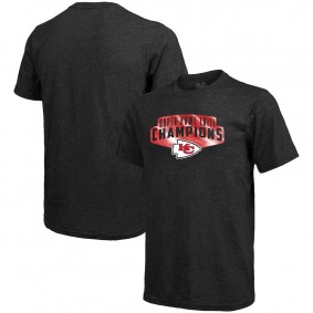 Men's Kansas City Chiefs Black Super Bowl LVIII Champions Tri-Blend T-Shirts