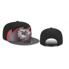 Kansas City Chiefs Black Gray Tidal 9FIFTY Snapback Hat