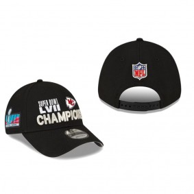 Kansas City Chiefs Black Super Bowl LVII Champions Parade Adjustable Hat