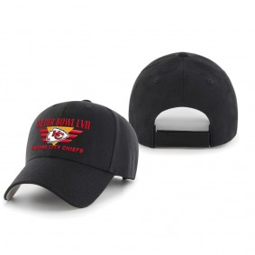 Kansas City Chiefs Black Super Bowl LVII MVP Adjustable Hat