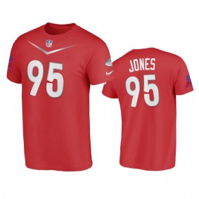 Kansas City Chiefs Chris Jones Red 2023 Pro Bowl AFC T-Shirt
