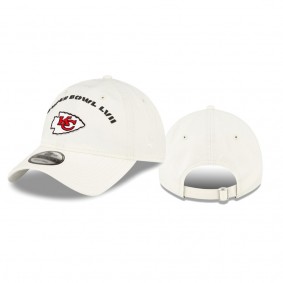 Kansas City Chiefs Cream Super Bowl LVII 9TWENTY Adjustable Hat