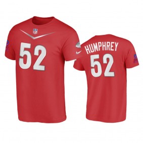 Kansas City Chiefs Creed Humphrey Red 2023 Pro Bowl AFC T-Shirt