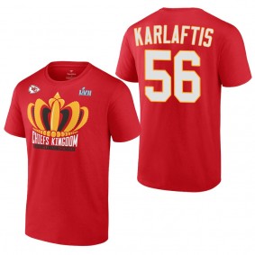 Kansas City Chiefs George Karlaftis Red Super Bowl LVII Champions Last Standing T-Shirt