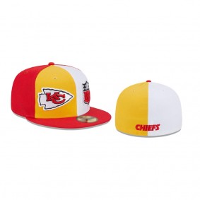 Kansas City Chiefs Gold Red 2023 Sideline 59FIFTY Fitted Hat