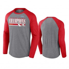 Kansas City Chiefs Gray Red Super Bowl LVII Champions Perfect Addition Long Sleeve T-Shirt