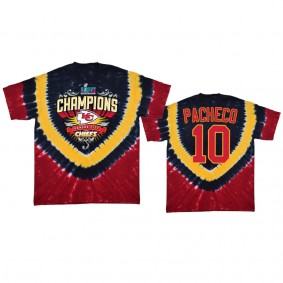 Kansas City Chiefs Isiah Pacheco Red Super Bowl LVII Champions Tie-Dye T-Shirt