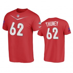 Kansas City Chiefs Joe Thuney Red 2023 Pro Bowl AFC T-Shirt