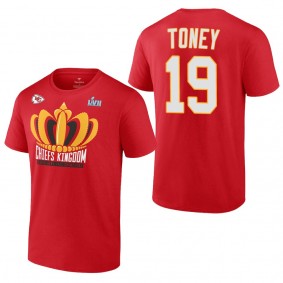 Kansas City Chiefs Kadarius Toney Red Super Bowl LVII Champions Last Standing T-Shirt