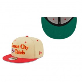 Kansas City Chiefs Khaki Retro 9FIFTY Snapback Hat