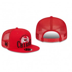 Kansas City Chiefs Red Collegiate Trucker Snapback Hat