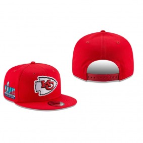 Kansas City Chiefs Red Super Bowl LVII Champions Side Snapback Hat