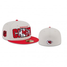 Kansas City Chiefs Stone Red 2023 NFL Draft On Stage Hat