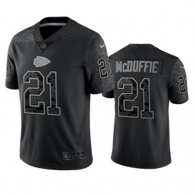 Kansas City Chiefs Trent McDuffie Black Reflective Limited Jersey