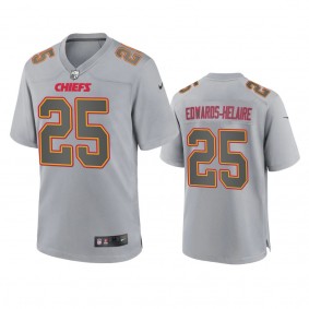 Kansas City Chiefs Clyde Edwards-Helaire Gray Atmosphere Fashion Game Jersey