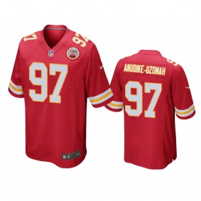 Kansas City Chiefs Felix Anudike-Uzomah Red 2023 NFL Draft Game Jersey