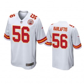 Kansas City Chiefs George Karlaftis White 2022 NFL Draft Game Jersey