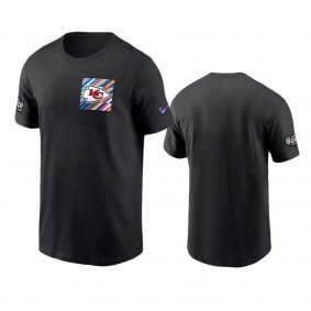 Men's Kansas City Chiefs Black Sideline 2023 NFL Crucial Catch T-Shirt