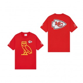 Men's Kansas City Chiefs OVO x NFL Red OG Owl T-Shirt