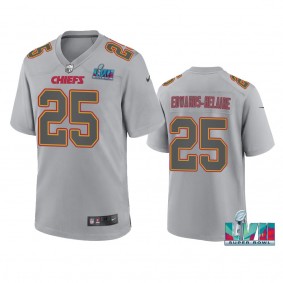 Kansas City Chiefs Clyde Edwards-Helaire Gray Super Bowl LVII Atmosphere Jersey