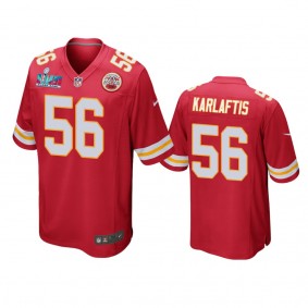 Kansas City Chiefs George Karlaftis Red Super Bowl LVII Game Jersey