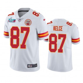 Kansas City Chiefs Travis Kelce White Super Bowl LVII Vapor Limited Jersey