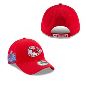 Men's Kansas City Chiefs Red Super Bowl LVIII Champions Side Patch 9FORTY Adjustable Hat