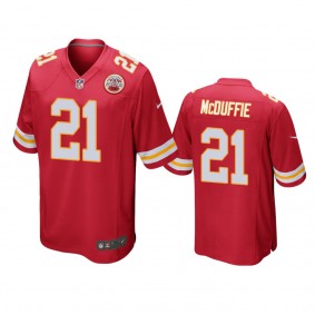 Kansas City Chiefs Trent McDuffie Red 2022 NFL Draft Game Jersey