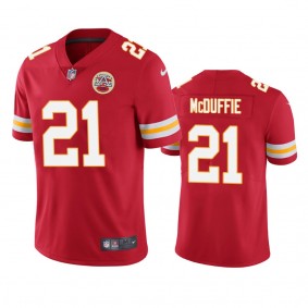Kansas City Chiefs Trent McDuffie Red 2022 NFL Draft Vapor Limited Jersey
