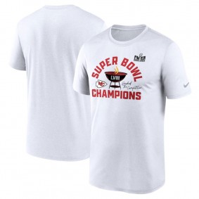 Men's Kansas City Chiefs White Super Bowl LVIII Champions Local T-Shirt
