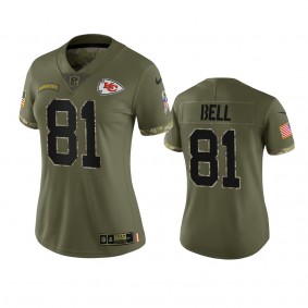 Women's Kansas City Chiefs Blake Bell Olive 2022 Salute To Service Limited Jersey