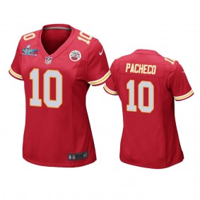 Women's Kansas City Chiefs Isaih Pacheco Red Super Bowl LVII Game Jersey