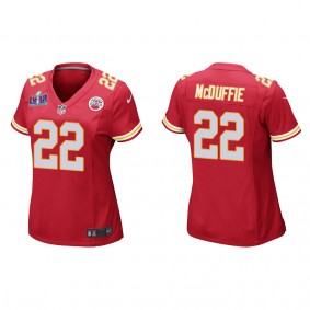 Women's Trent McDuffie Kansas City Chiefs Red Super Bowl LVIII Game Jersey
