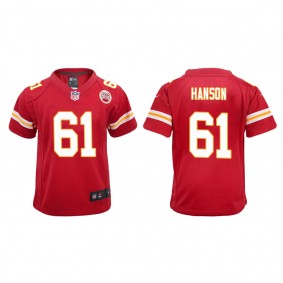 Youth C.J. Hanson Kansas City Chiefs Red Game Jersey