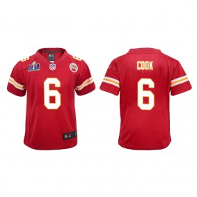Youth Bryan Cook Kansas City Chiefs Red Super Bowl LVIII Game Jersey