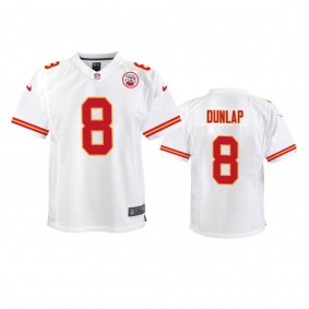 Youth Chiefs Carlos Dunlap White Game Jersey