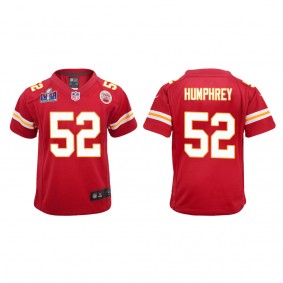 Youth Creed Humphrey Kansas City Chiefs Red Super Bowl LVIII Game Jersey