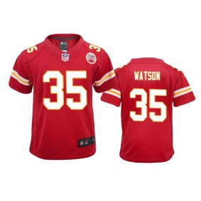 Youth Chiefs Jaylen Watson Red Game Jersey